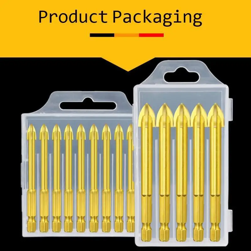 

10 шт. сверло для плитки для стекла, керамики, открывалка для отверстий в бетоне, треугольное сверло из сплава 3/4/5/6/8/10/12 мм, сверло для стекла