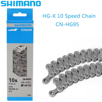 SHIMANO HG95 Bicycle Chain 10 Speed 116L Links for MTB Bicycle Chain Super Narrow HG-X MTB Chain Original Bike Parts
