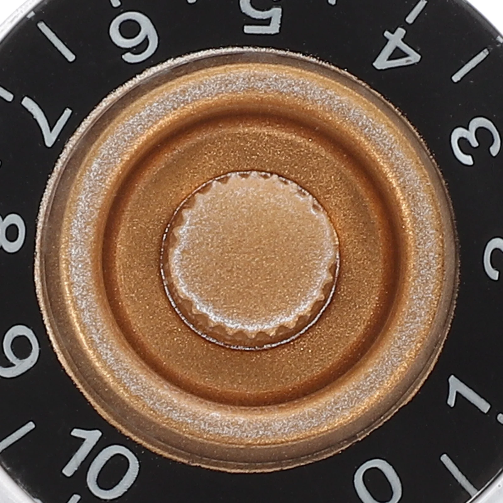 

4Pcs Electric Guitar Accessory Knob Clear Acrylic Black Numbered Durable Lightweight Control Electric Guitar Control Knob