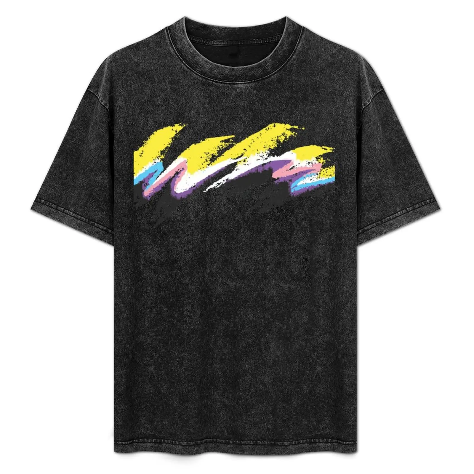 

Nonbinary Trans Pride T-Shirt Soft Basic Cotton Short Sleeve Tee