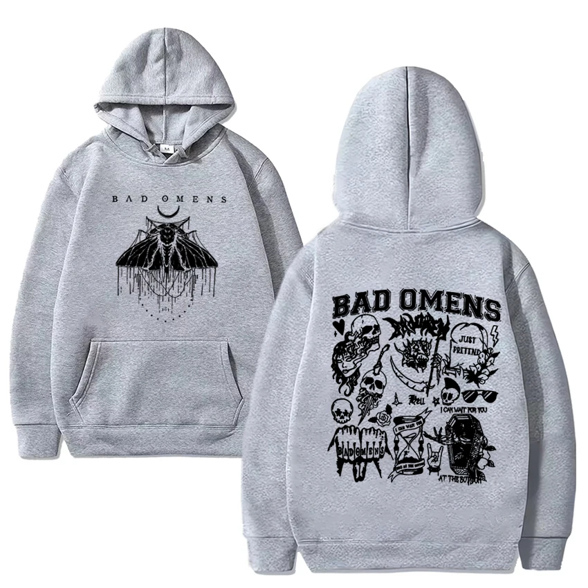 Moletom unissex de Bad Omens para homens e mulheres, pulôver de lã, manga comprida, streetwear casual, pulôver de Concrete Forever Tour, estampa Hip Hop, vintage, 2022