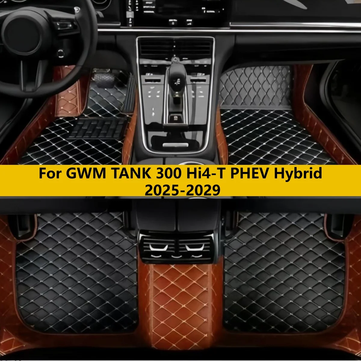

Автомобильные коврики на заказ для GWM TANK 300 Hi4-T PHEV Hybrid 2025 2026 2027 2028 2029, аксессуары для авто