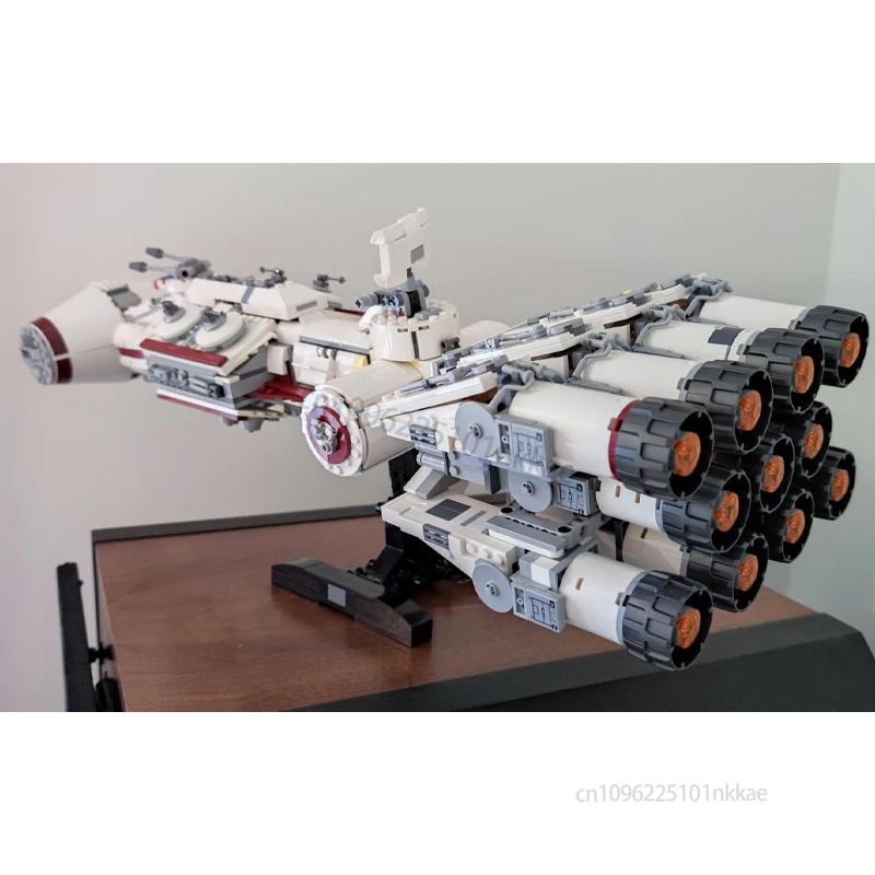 MOC Display Stand for Tantive IV 75244 Technical Building Block DIY Space Warships Bracket Creative ideas Toy Gift Only Bracket