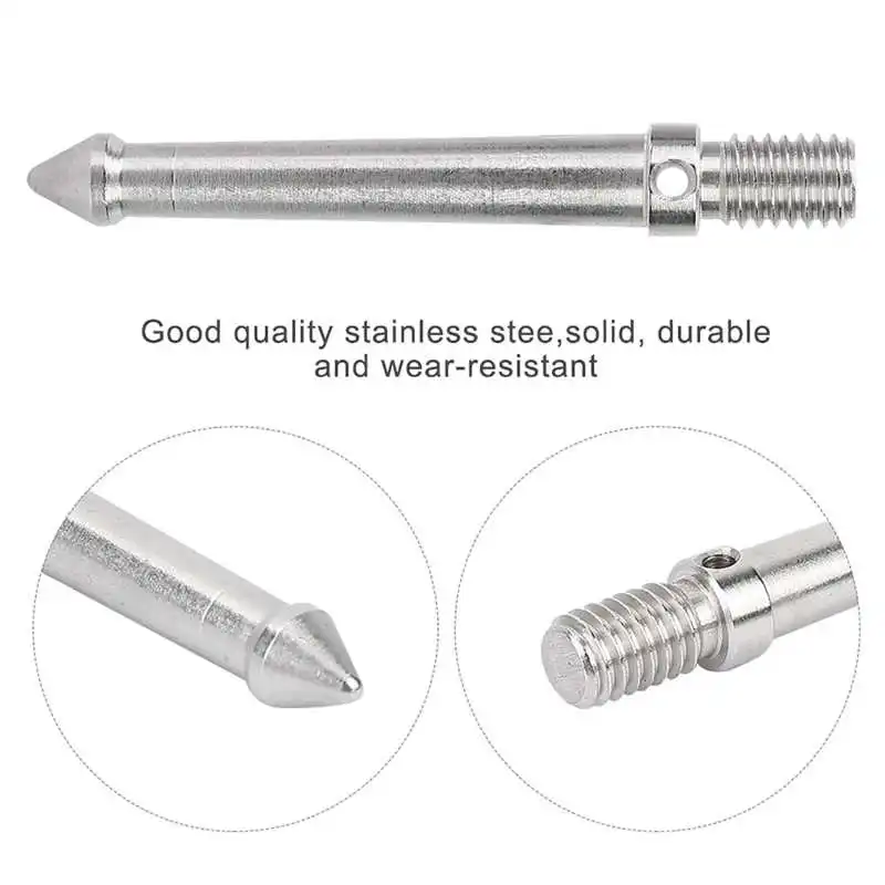 ترايبود سبايك 3/8 بوصة المسمار الفولاذ المقاوم للصدأ ترايبود Monopod استبدال القدم سبايك 8 سنتيمتر/12 سنتيمتر طول للتصوير في الهواء الطلق