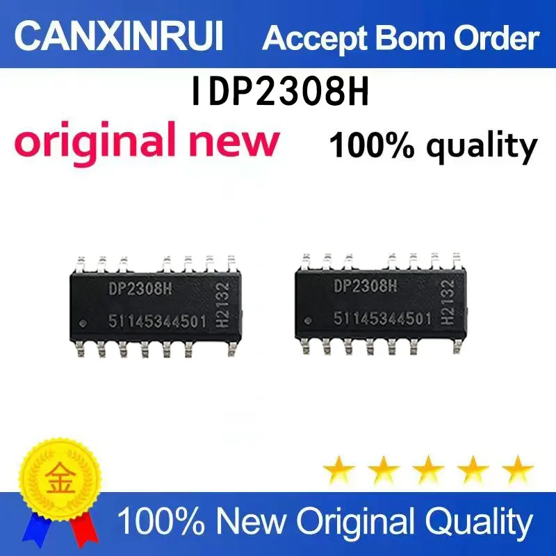 (5 piezas-100 piezas) Nuevo chip IC original de pantalla de seda IDP2308H DP2308H SOP-14 para factor de potencia