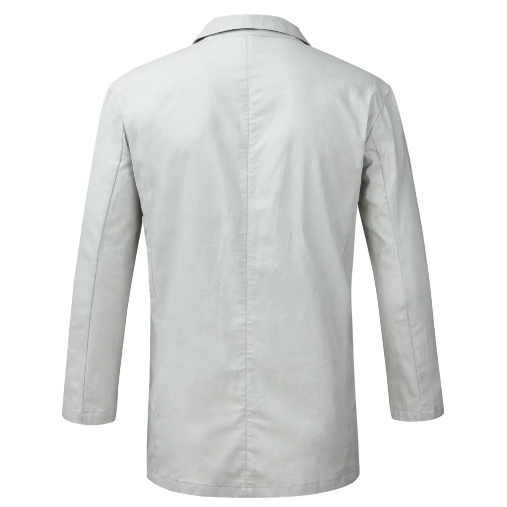 2023 Men\'s Blazer Jacket Spring Summer Solid Slim Casual Business Thin Breathable White Cotton Linen Suit Coat Male Jacket