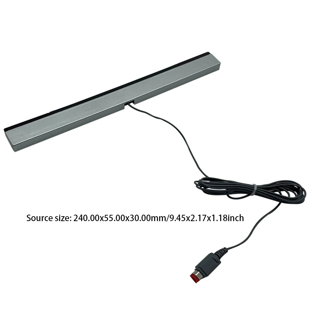 Wired Infrared Ray Sensor Bar with Extension Cord Infrared IR Signal Ray Wired Remote Sensor Bar for Nintendo Wii Wii U Console