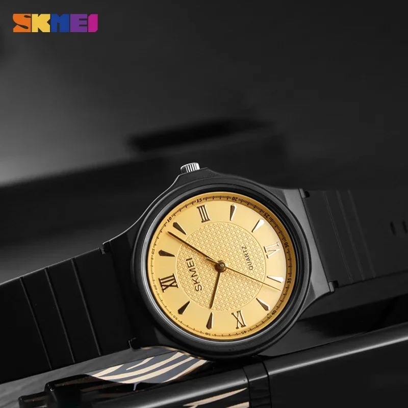 SKMEI 1422 PU Strap Waterproof  Female Watch Clock Relogio Feminino Simple Ladies Girls Watches Elegant Women Quartz Wristwatch