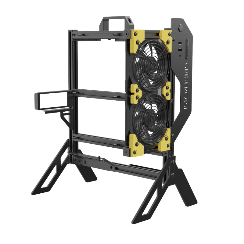 

ALPHA V2.0 Aluminum Full Open Frame Case - Supports ATX/M-ATX/ITX Motherboards with Water Cooling for Gaming DIY PCs