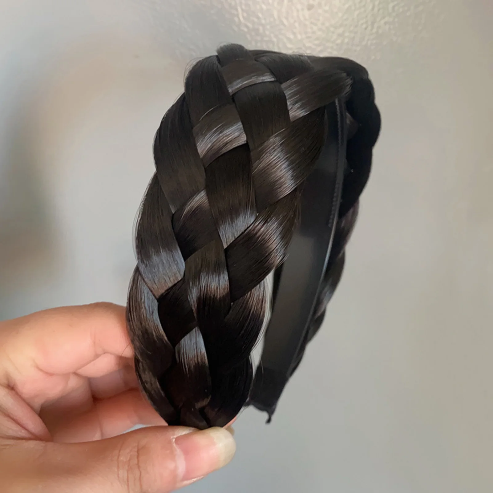 Fashion Women Braid Shape Hair Band Manual Compilation Pentagonal Braid Annular Hair Temperament Hoop For Hair Accessories