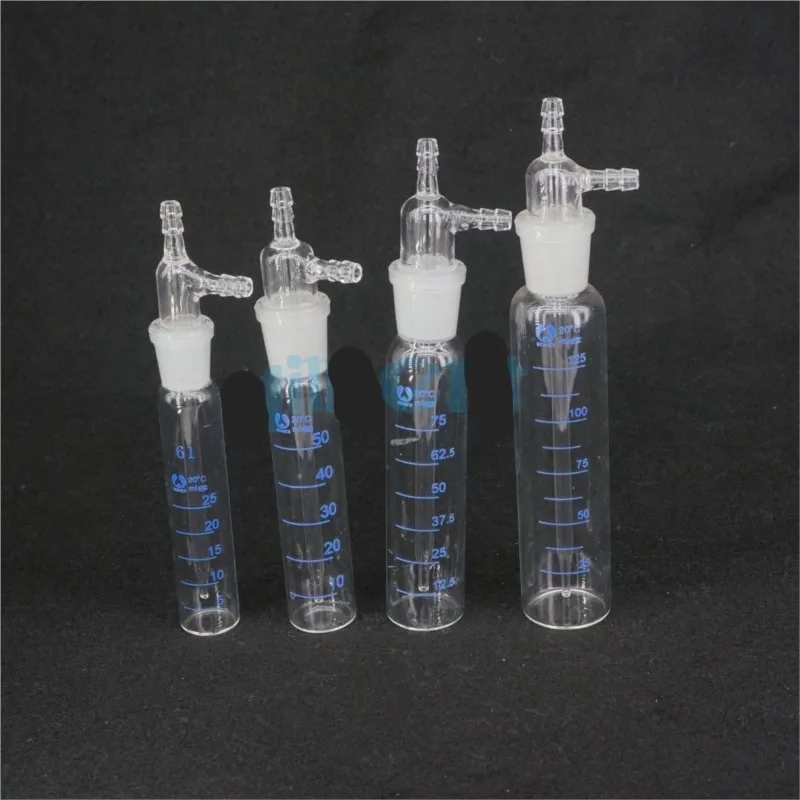 10/25/50/75/100/125/250/275/325/500ml Gas Sampling Tube Glinsky Absorber Bottle Apparatus Chemi Lab Glassware