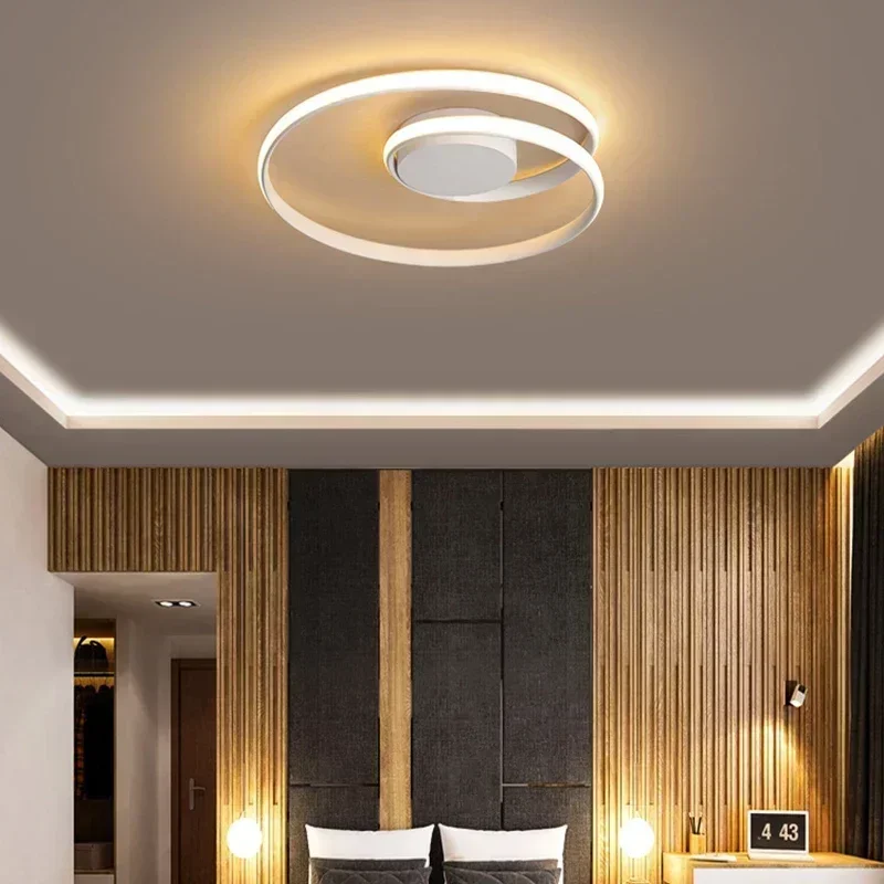 Plafonnier LED au design moderne, luminaire décoratif d'intérieur, idéal pour un salon, une salle à manger, un bureau, une chambre à coucher ou un couloir