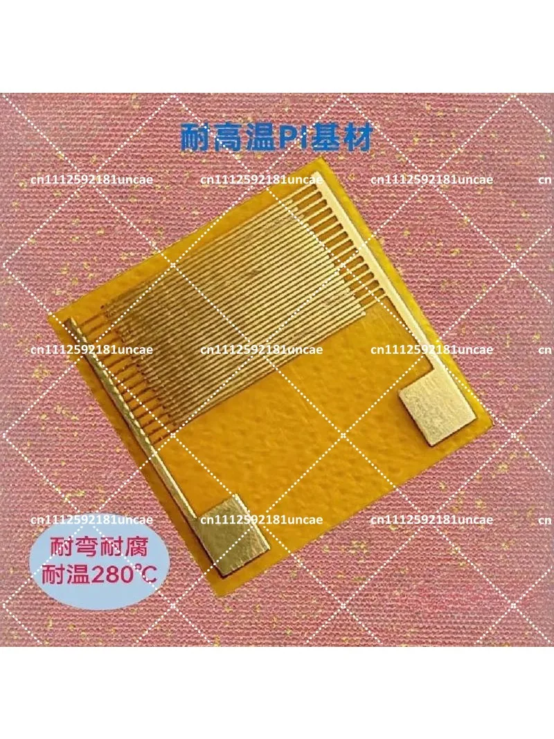 Flexible Interdigital Electrode IDE Capacitive Sensor Chip for Gas Humidity Detection Smart Wearable