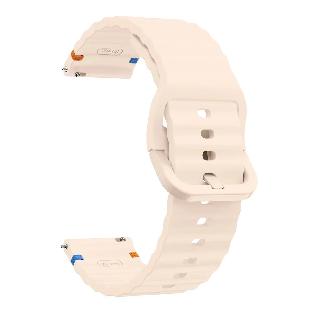 22 mm 20 mm Uhrenarmband für Huami Amazfit BALANCE Band GTR 4 2 2E GTR3 Pro/GTS 4/2 Mini GTS 3/Bip 3 Pro U S Silikon-Wellenarmband – Detail 13
