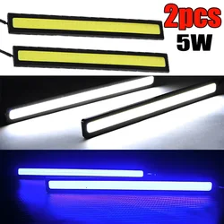 Car Daytime Running Light Car COB 10 LED Panel Light Strip Waterproof Light Bendable Auxiliary Headlight 12V