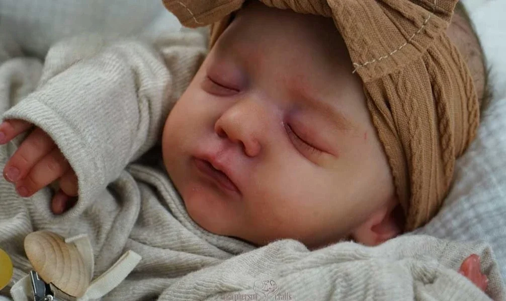 NPK 20''High Quality Handmade Uninished  DIY Parts Reborn Alessia 3D Painted with Visible Veins Collectible Art Doll