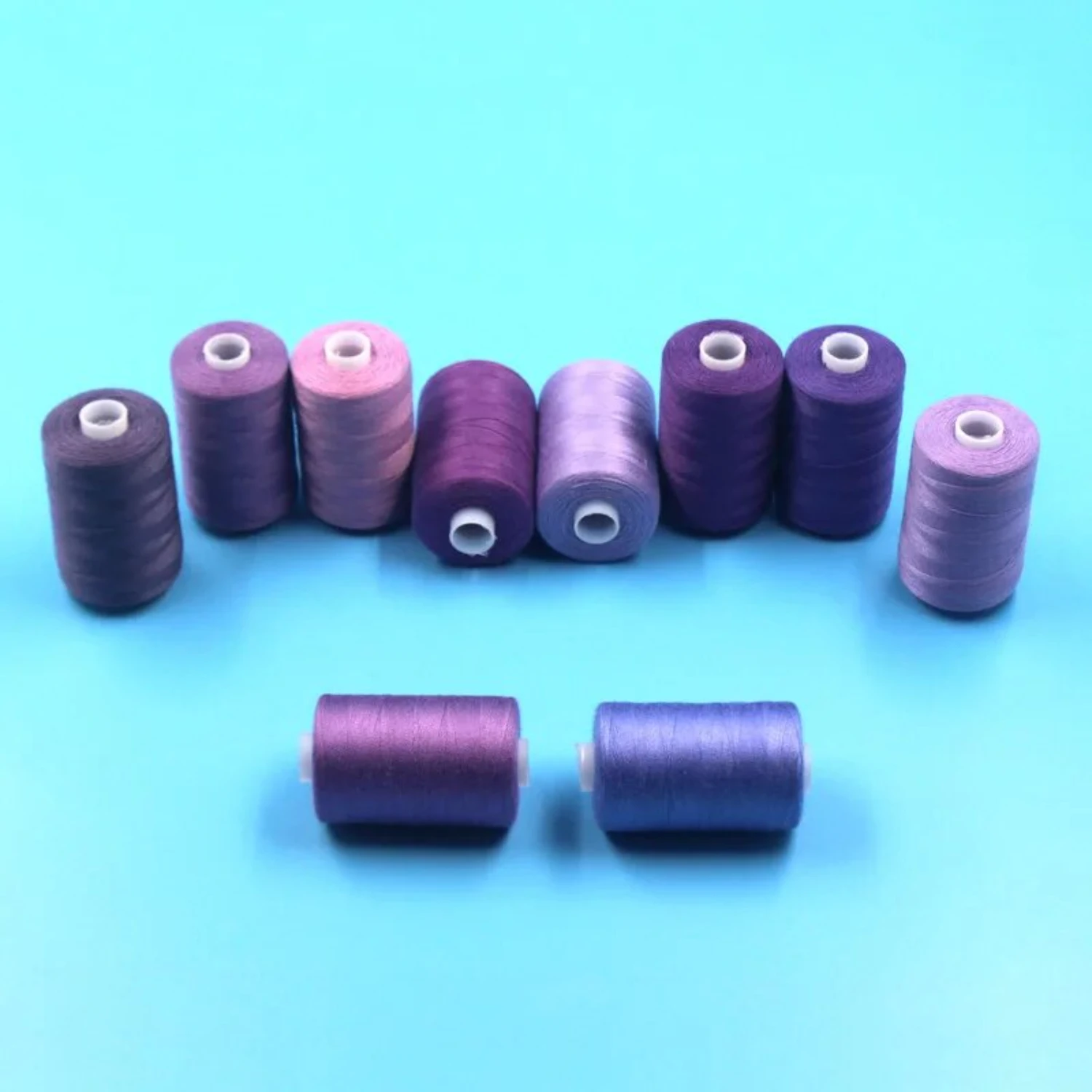 Purple 10-Volume Set Sewing Thread Spindle Embroidery DIY Color Household Hand Sewing Thread 1000 Yards 402 Sewing Thread