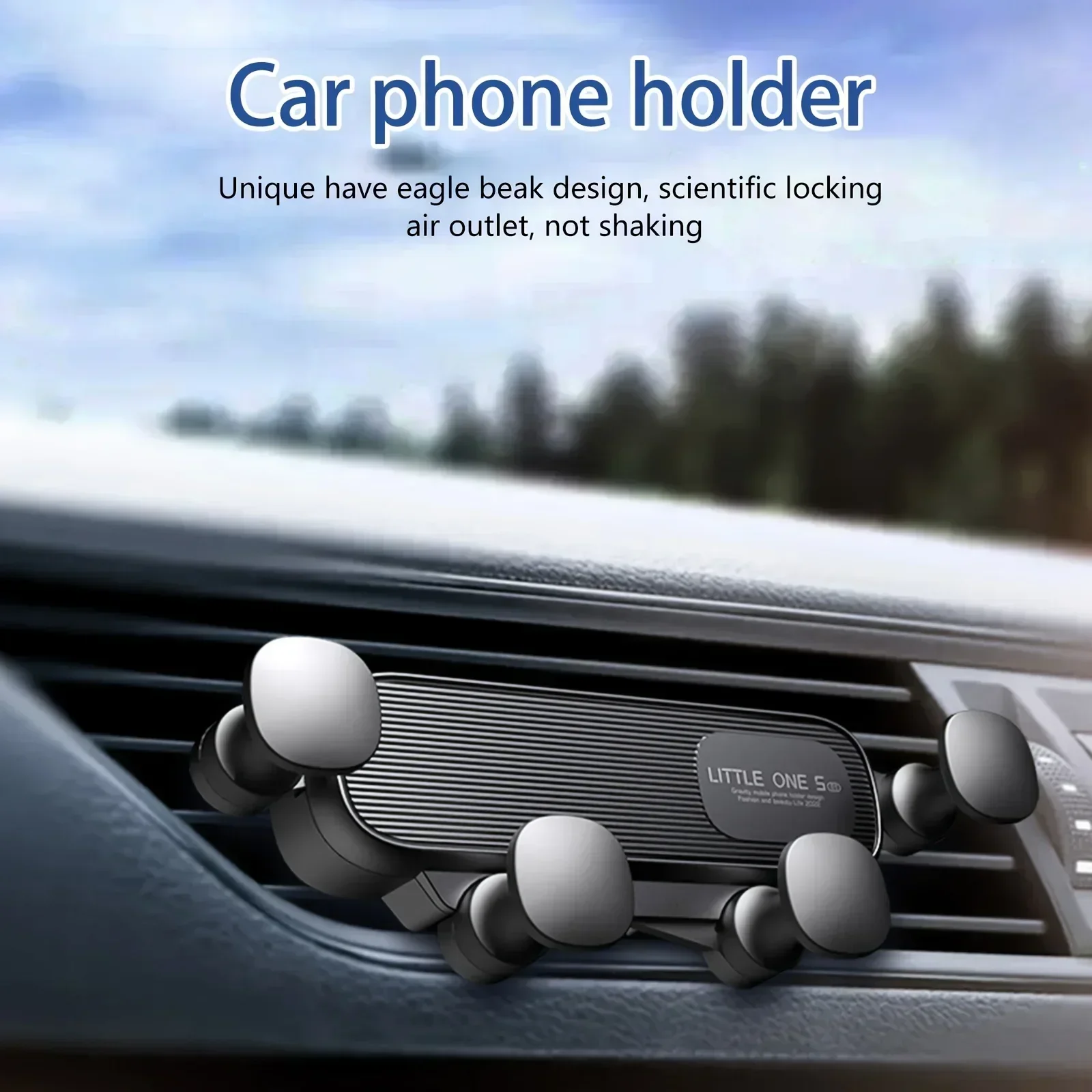 Gravity Car Phone Holder Air Vent Mount Cell Phone Holder in Car Mobile Support For iPhone16 15 14 13 12 Xiaomi GPS Stand
