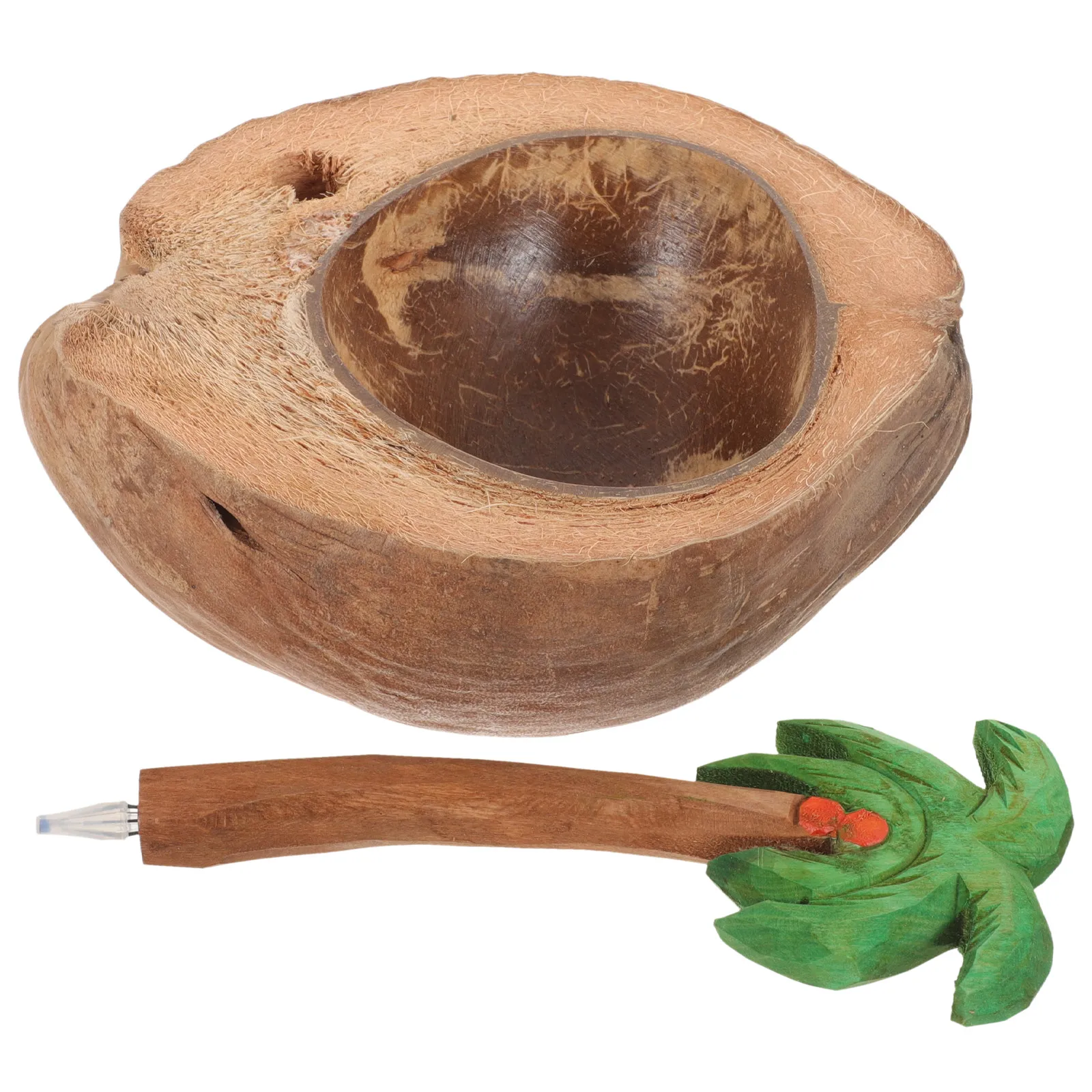 Coconut Holder Handcrafted Natural Shell Bowl Romantic Tabletop Candlestick for Pillar Taper Tealight Candles Festival
