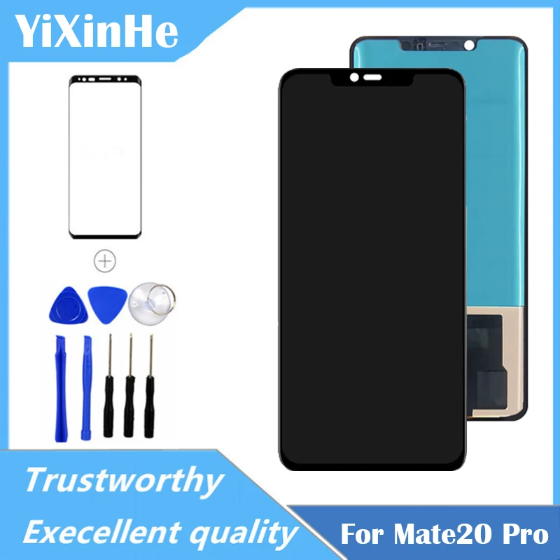 

100% Test TFT For Huawei Mate 20 Pro LYA-L09 L29 AL00 LCD Display Touch Screen Digitizer Assembly Replacement with Frame