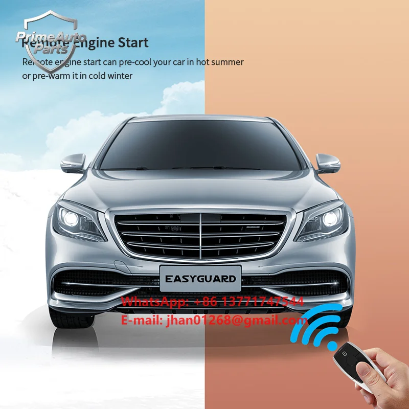 EASYGUARD CAN BUS PKE Car Alarm System Fit for 06-11 Benz ML W164/06-08 GL X164/07-17 R Class W251/06-13 S Class W221
