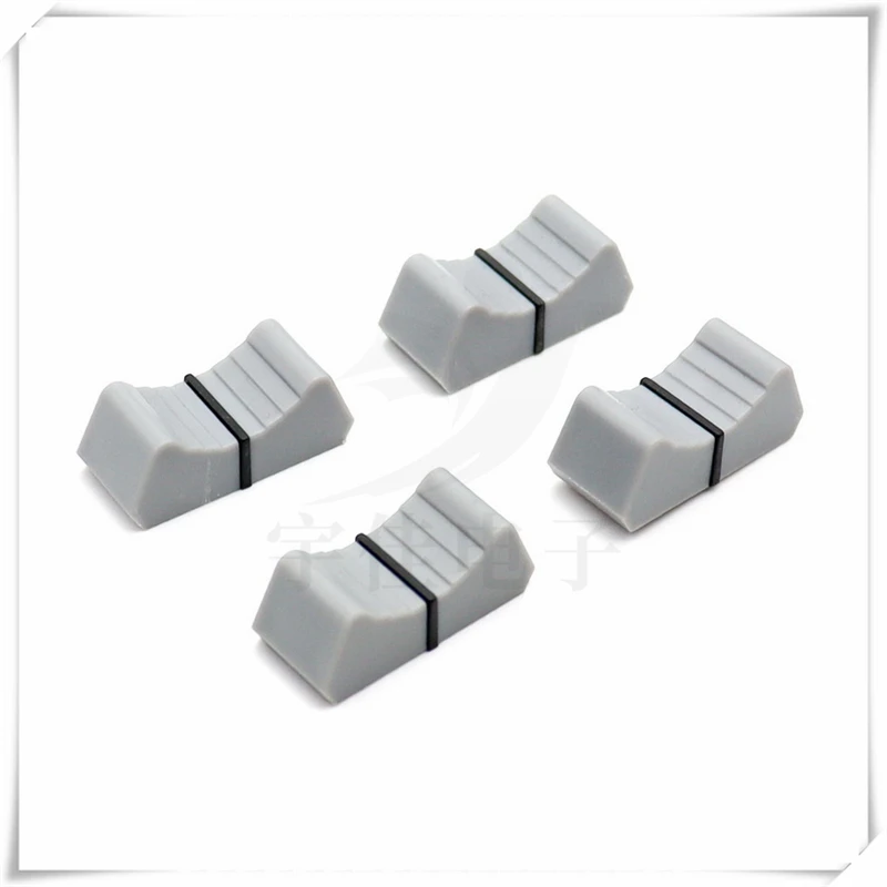 10PCS Mixer Fader Button Cap Straight Slide Button Cap 4MM Knob Cap Mixer Volume Straight Slide Potentiometer Push Button