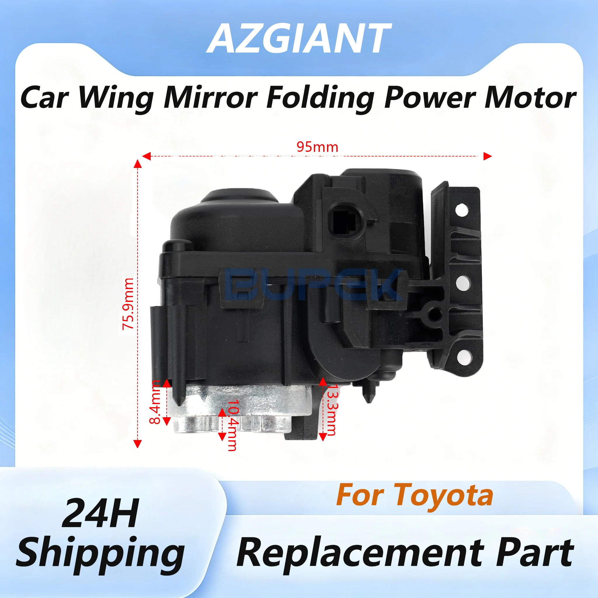 Car Left Right Side Mirror Folding Motor for 2021-2024 Toyota Kluger MK3/2020-2025 Toyota Harrie Fit Power Folding Mirror Repair