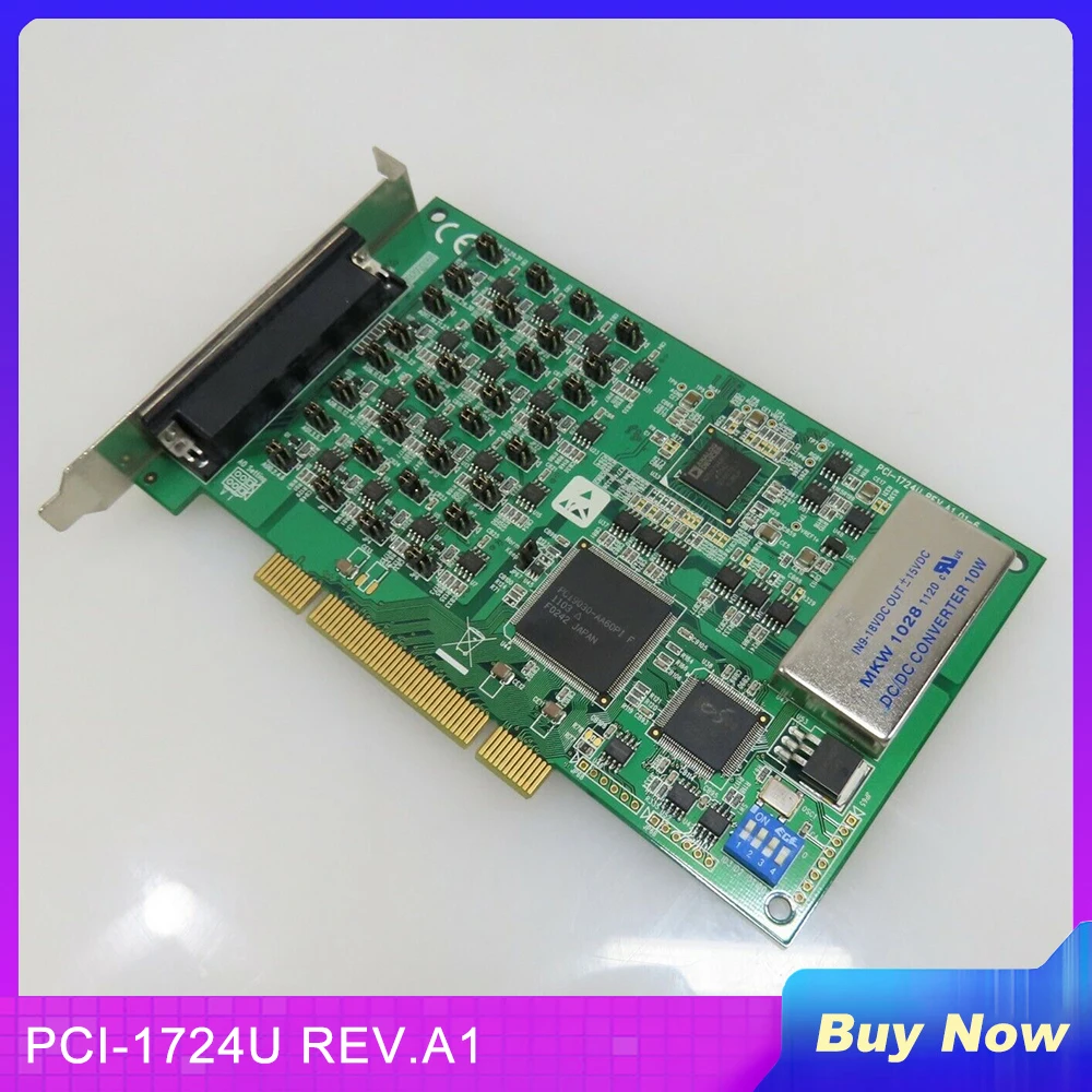 For Advantech Data Capture Card 14 Bit 32-Channel Isolated Analog Output Card PCI-1724U REV.A1