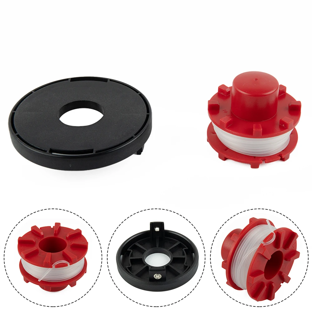 2pcs Trimmer Spool & Line+Cover  For Einhell GE-CT 36/30 Li E SOLO 36/255 BL 18/200  Lawn Mower Kit Replacement