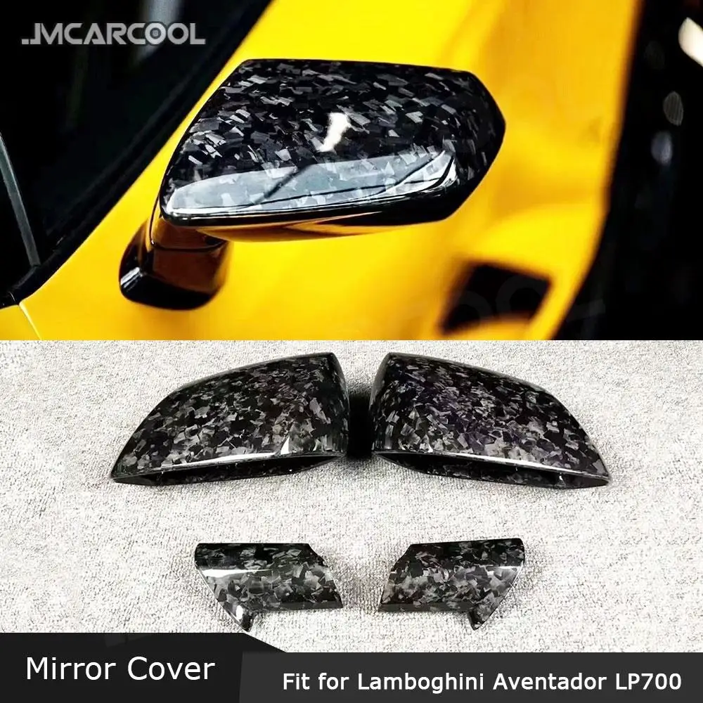 

JMCARCOOL Dry Carbon Fiber Rearview Mirror Cover Car Accessorise For Lamborghini Aventador LP700 LP720 2011-2016