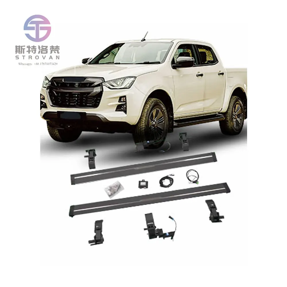 Best Selling Off-road Accessories Electric ABS Side Steps Aftermarket Aluminum Alloy Running Boards For Dmax 2016+