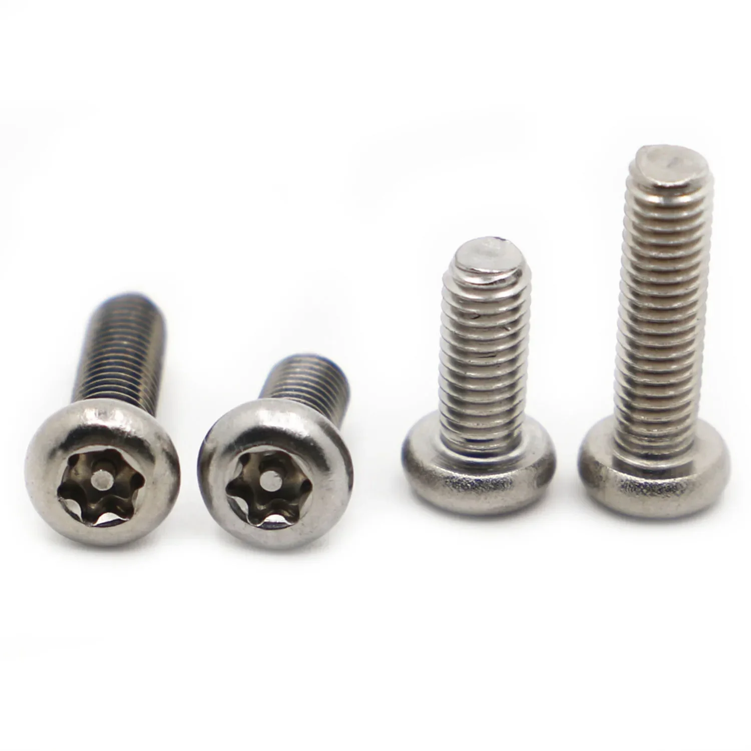 A2-70 304 Stainless Steel Six Lobe Torx Button Round Head with Pin Tamper Proof Security Screw Bolt M2 M2.5 M3 M4 M5 M6 M8 M10