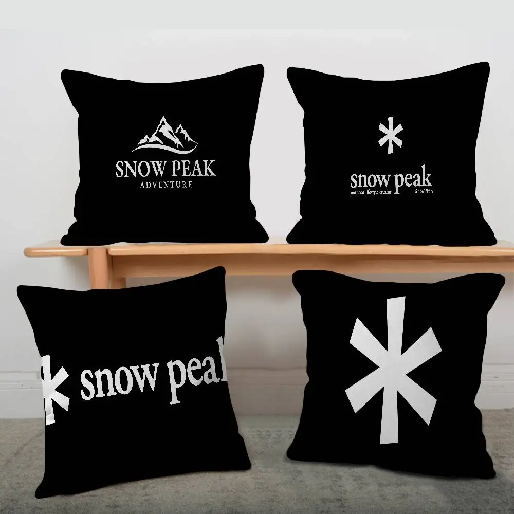 Fashion Cool S-Snow P-Peak Logo Personalized Pillow Cover Kids Bedroom Wild Party Decor Pillowcase Kid Birthday Shower Gift