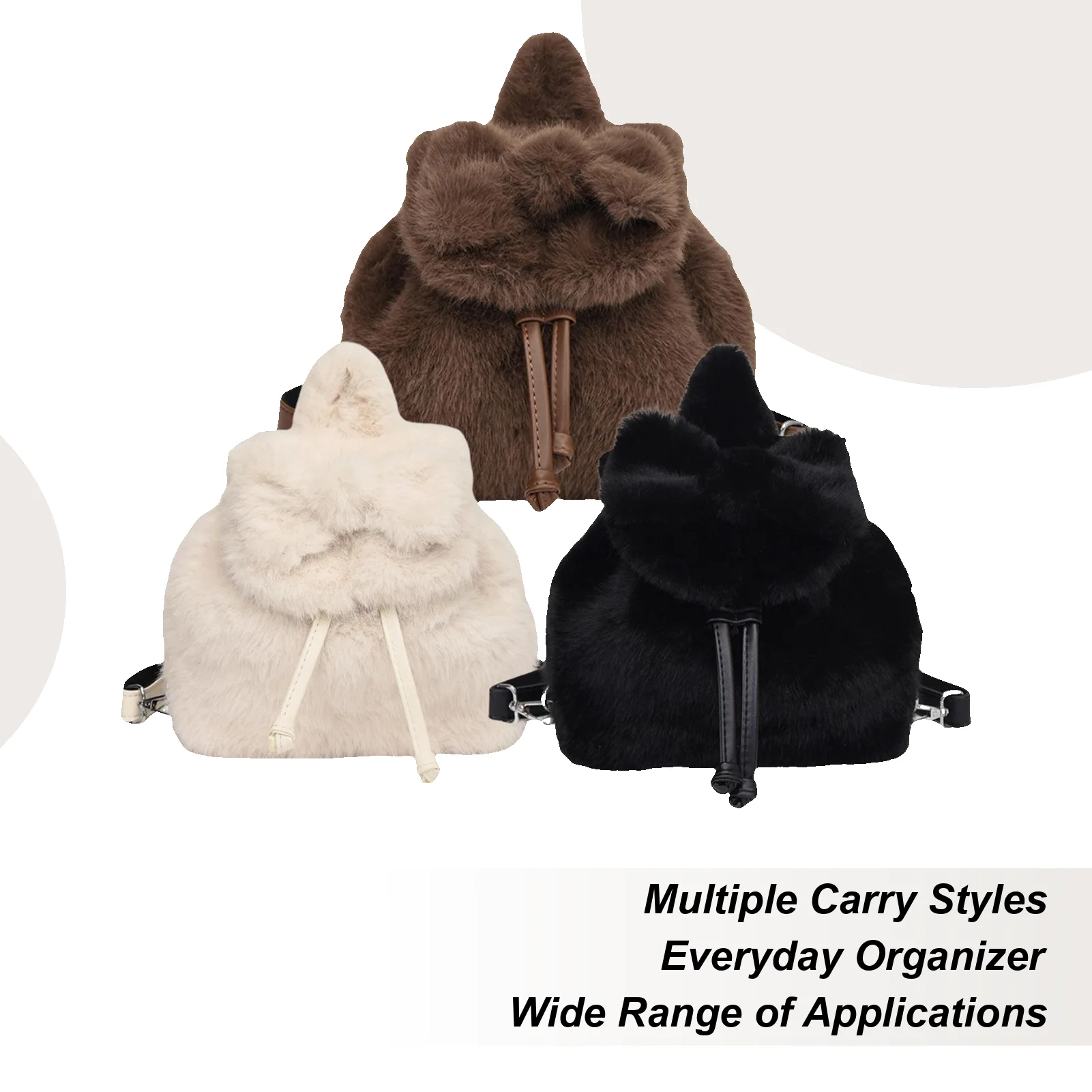 Pluche tas Boog Boekentas Schoolboekentas Voor Schoolreizen Kinderdagverblijf Student Kerstwinkelen Feestjes Kinderen Dames Kinderen