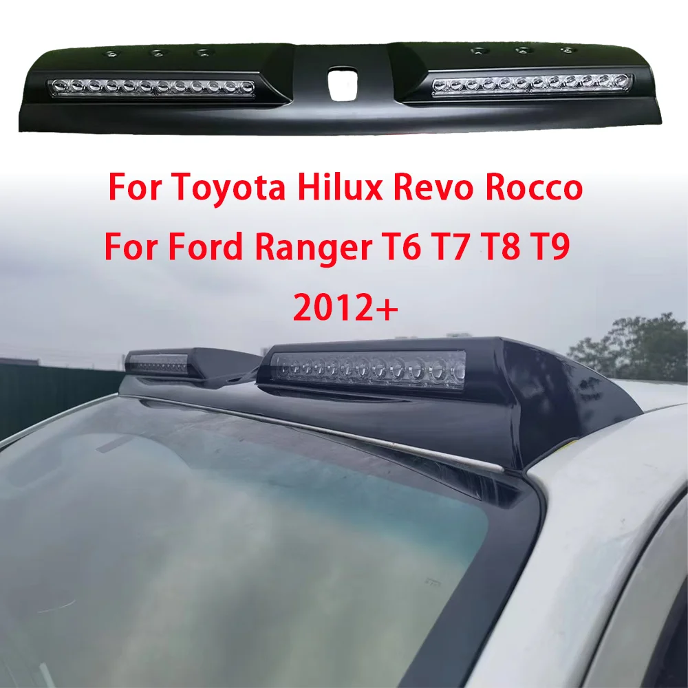 

Roof Led Bar Fit For Toyota Hilux Revo Rocco Ford Ranger T6 T7 T8 T9 2012-2024 Pickup Car Exterior Roof Light Bar