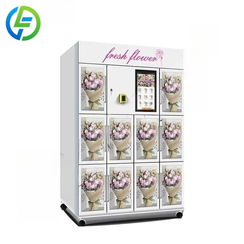 

FOODLINE Customized Commercial Flower Vending Machine Refrigerated Locker for Bouquet in Hospital Airport Mall