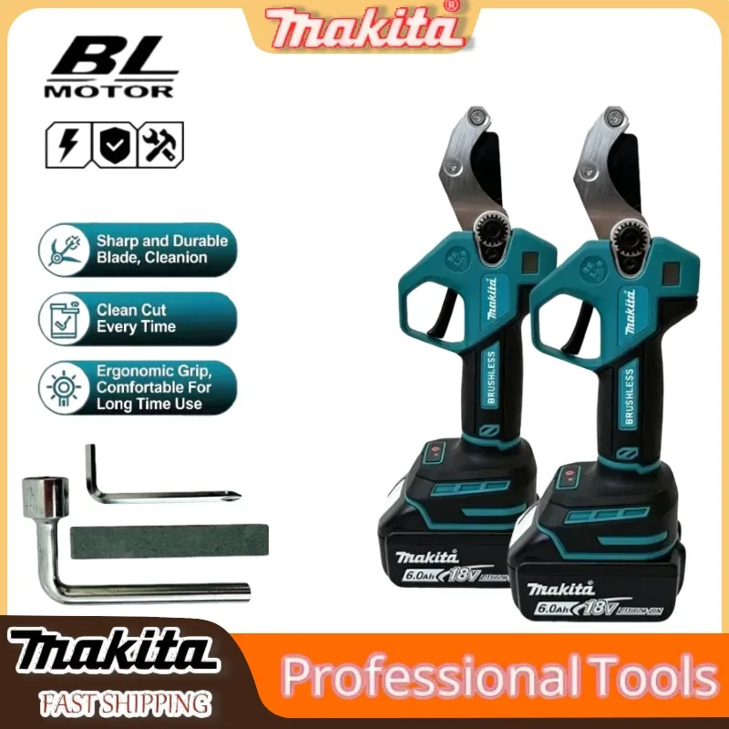 

Makita Brushless Cordless Electric Pruning Shears Labor-Saving Trimmer for Accurate Fruit Tree, Orchard & Garden Pruning