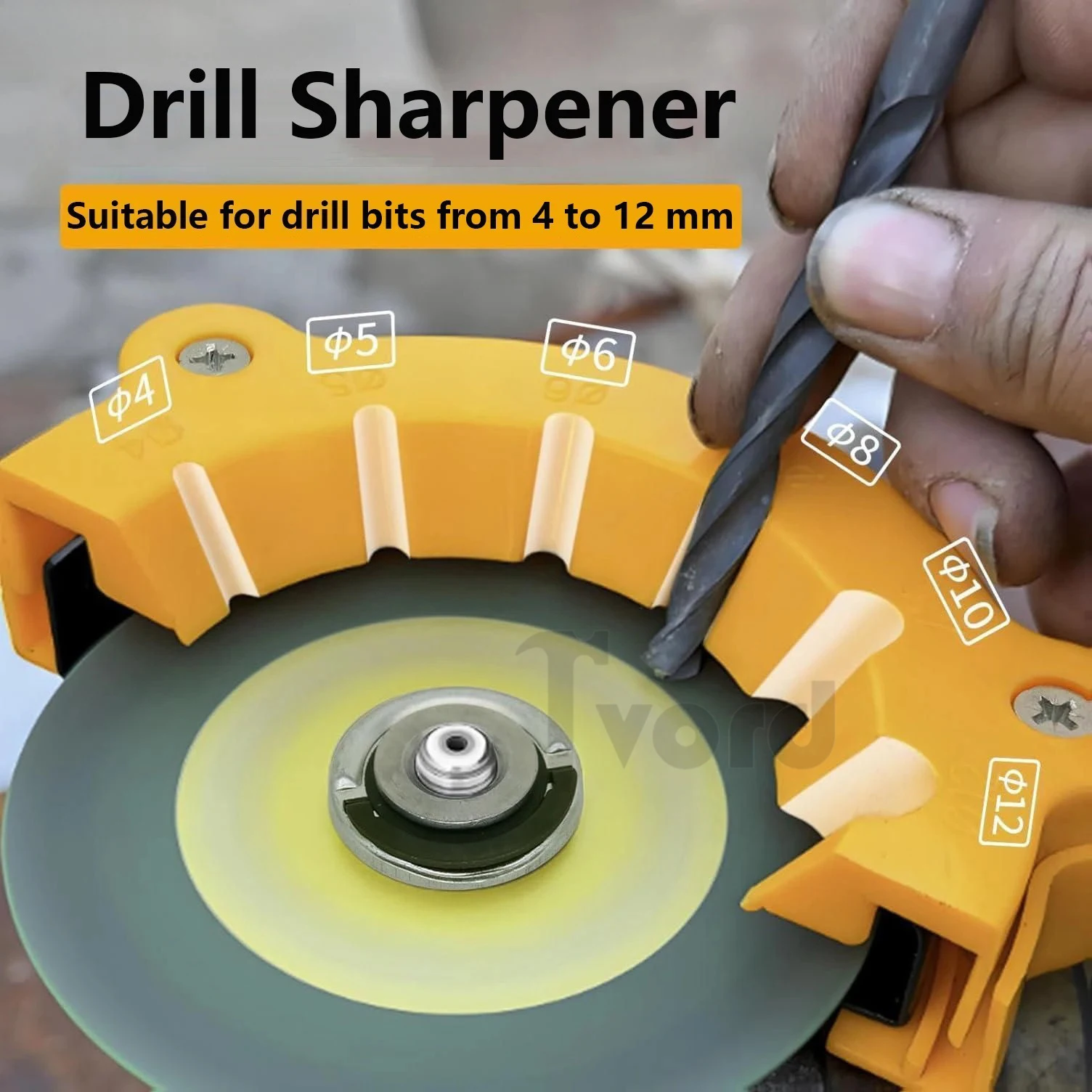 

4-12mm Electric Drill Grinder Multipurpose Drill Bit Grinding Sharpener Polish Tool Powered Tool Parts Applicable Angle Grinder