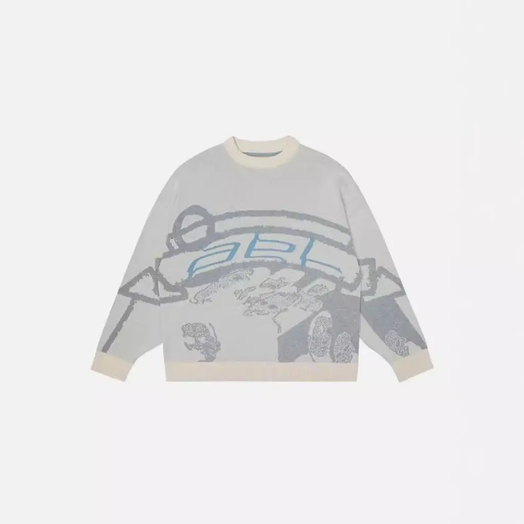 

New round Neck Sweater for Men And Women Street Printed Personalized Autumn Winter Fashion Top