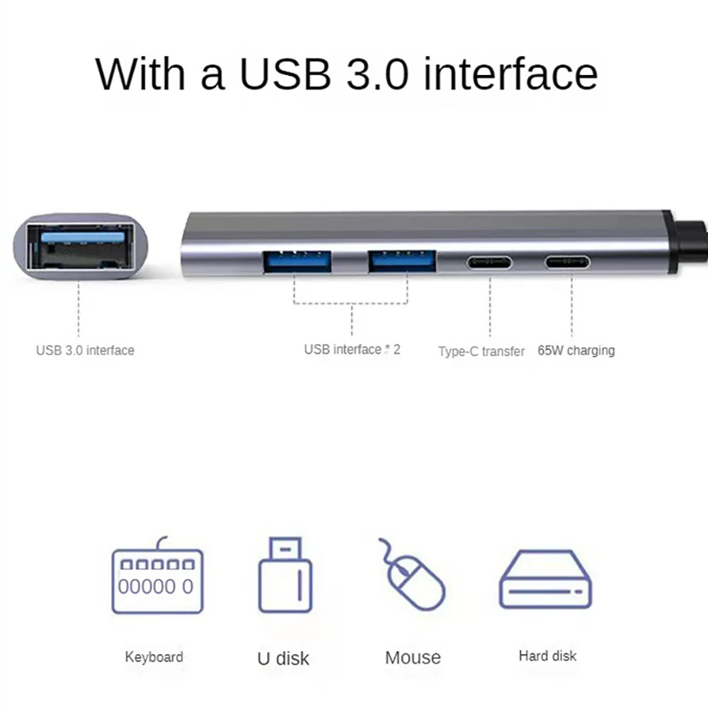 

KEBIDUMEI 5 Ports USB 3.0 HUB Type C to USB 3.0 2.0 /TYPE-C /PD Hub USB C Docking Station USB Splitter OTG Adapter For PC Laptop