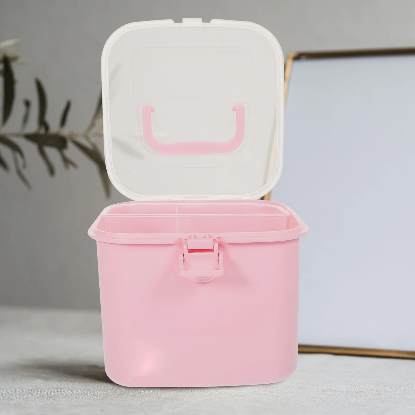 

Desktop Jewelry Case For Hair Accessories Storage Plastic Container Multifunctional Portable 3-Tier Holder
