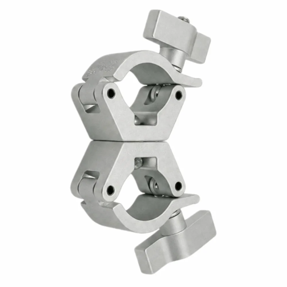Double Lock Stage Lights Truss Clamp Aluminum Alloy Clip Bracket Lamp Hanger Hooks Quick Release 28-35mm DJ Light Clamps
