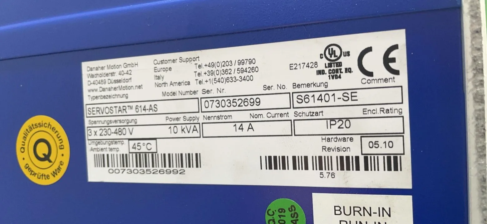 Cole Morgan servo drive S61401-SE original stock