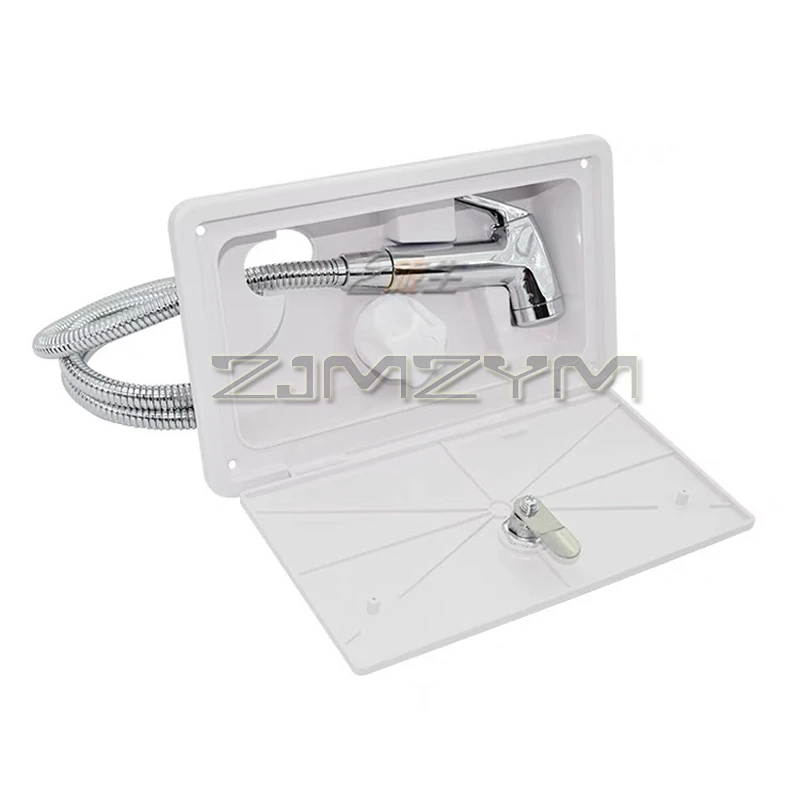 Rv External Shower Box Box Hot/Cold Switch With Lock Bracket Switch 1.5m Hose Shower Camper Motorhome Caravan Accessories