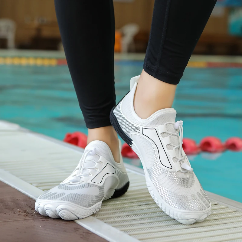 Multifunction Mens Women Barefoot Indoor Outdoor Exercise Yoga Sneakers Fitness Aqua Shoes Beach Five Fingers Swimming Upstream