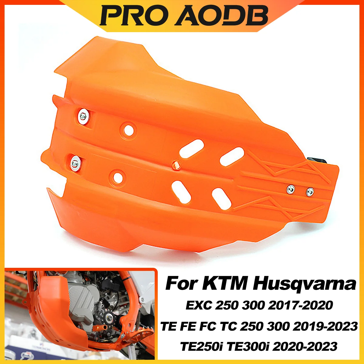 

For KTM 300EXC 250EXCF SX XC XCW EXC SXF XCF XCFW EXC-F 2014-2023 Motocross Engine shield Frame Protector Cover Guard Skid Plate