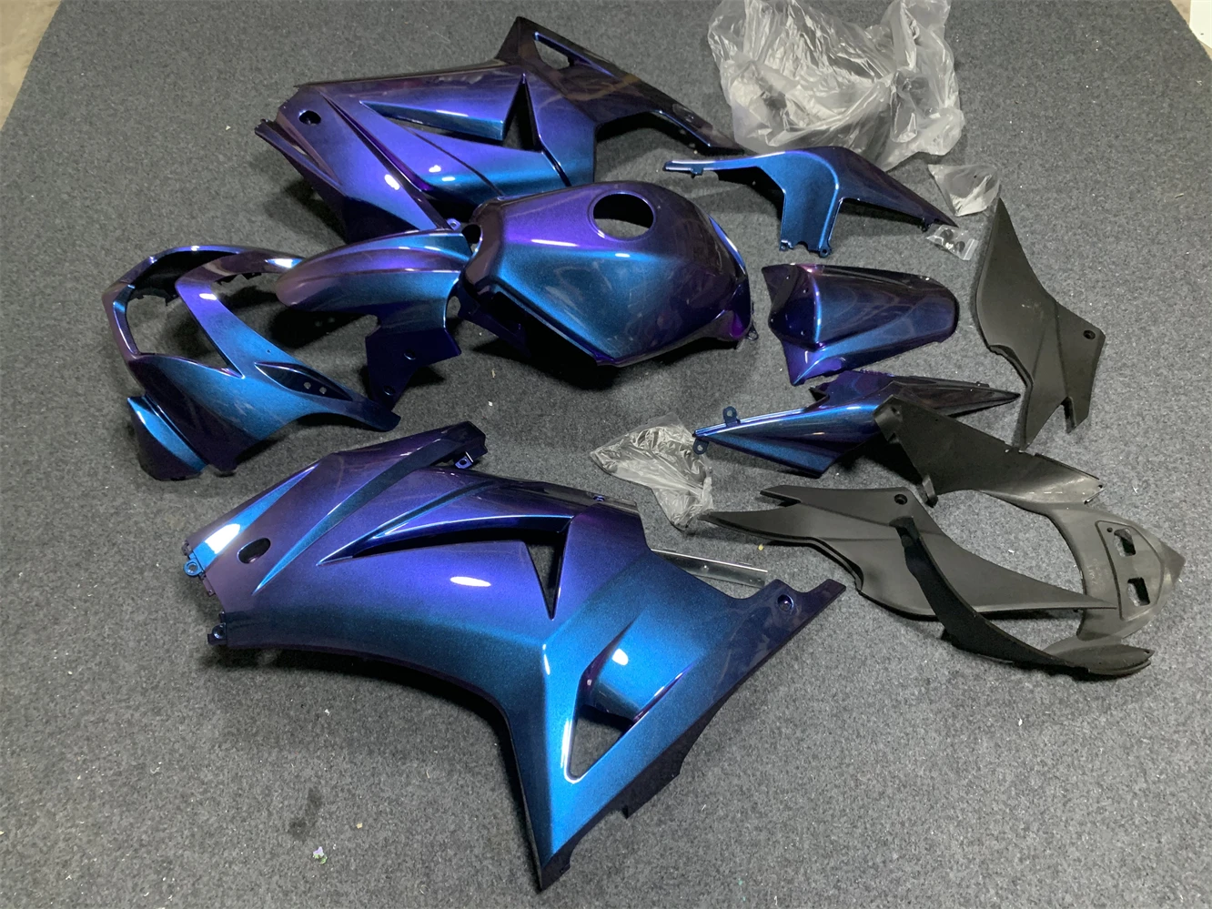 Motorcycle Fairing Kit fits Ninja 250 2008 2009 2010 2011 2012 ZX250 EX250 08 09 10 11 12 Year fairing Blue Purple motorcycle