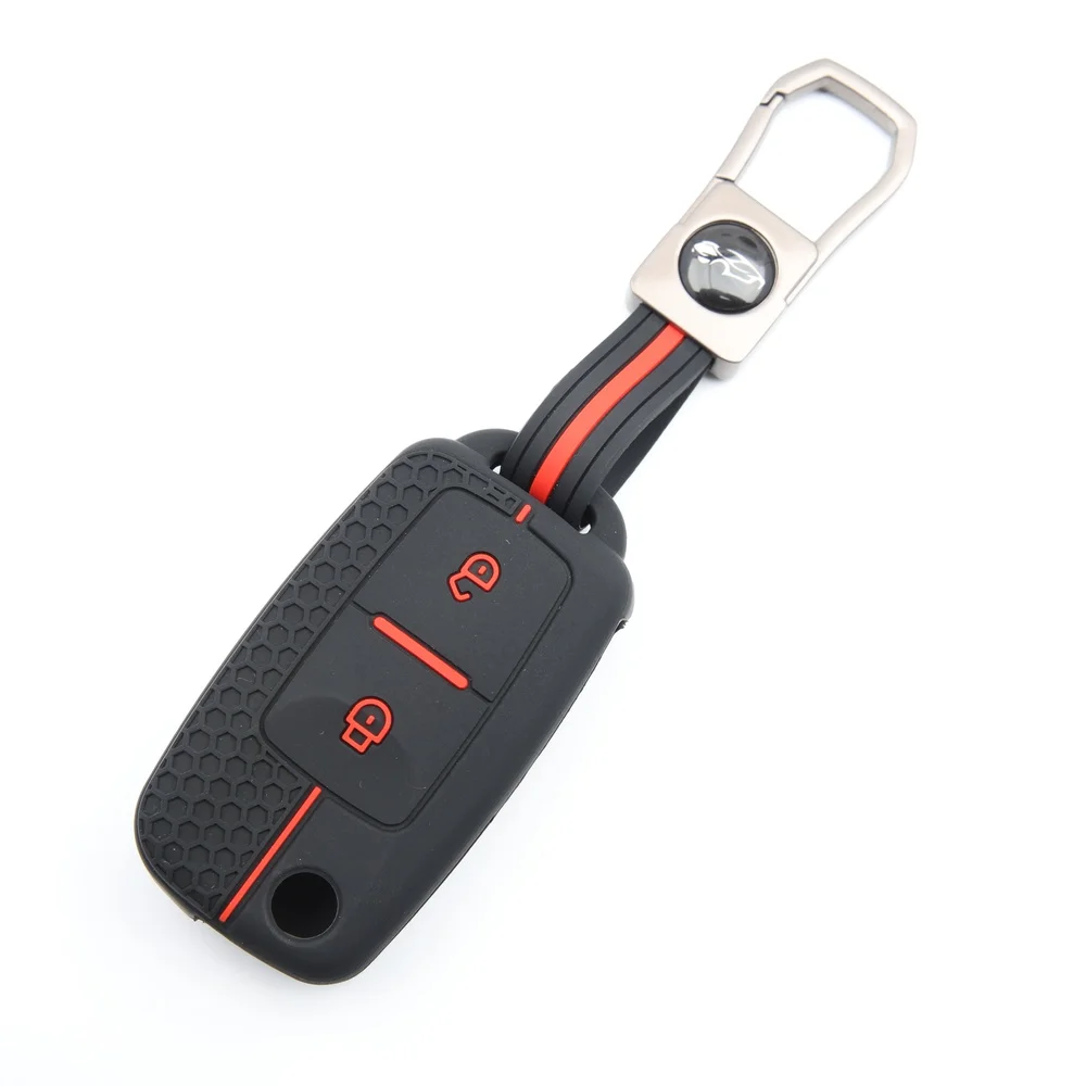 Soft Silicone Car Remote Key Case Fob Shell for VW Polo Passat B5 Golf 4 5 6 MK5 MK6 Eos Bora Beetle TSI Enhanced Protection