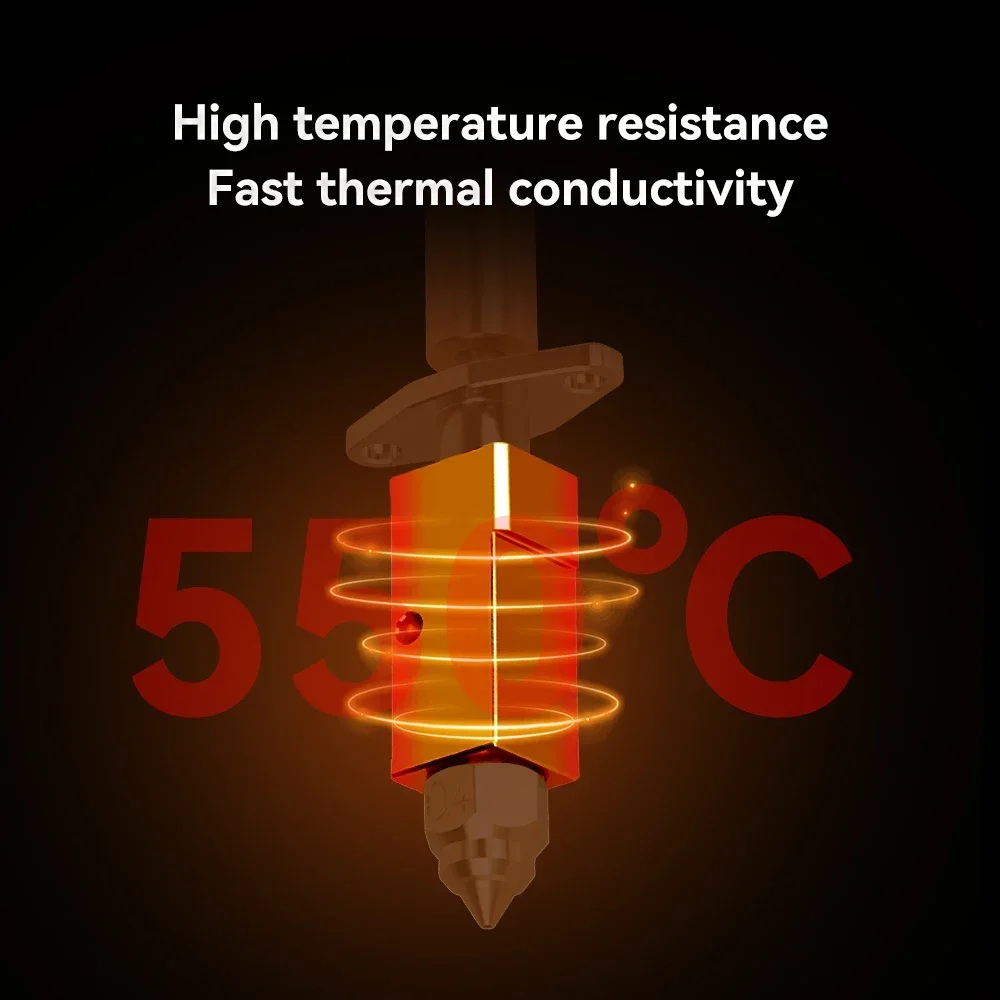 สําหรับ Creality K1 อัพเกรด Hotend Kit บล็อกความร้อนเซรามิคทนอุณหภูมิสูง Titanium Alloy Throat Hot End J-head