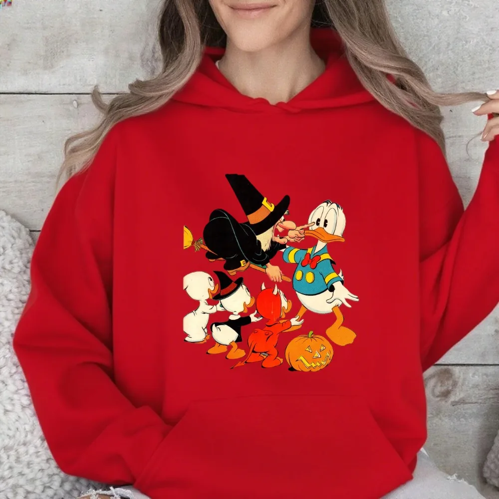 

Disney Parent-child Outfits Donald Duck Family Halloween Girls and Boys Autumn and Winter Casual Multi-color Hooded Sweatshirts